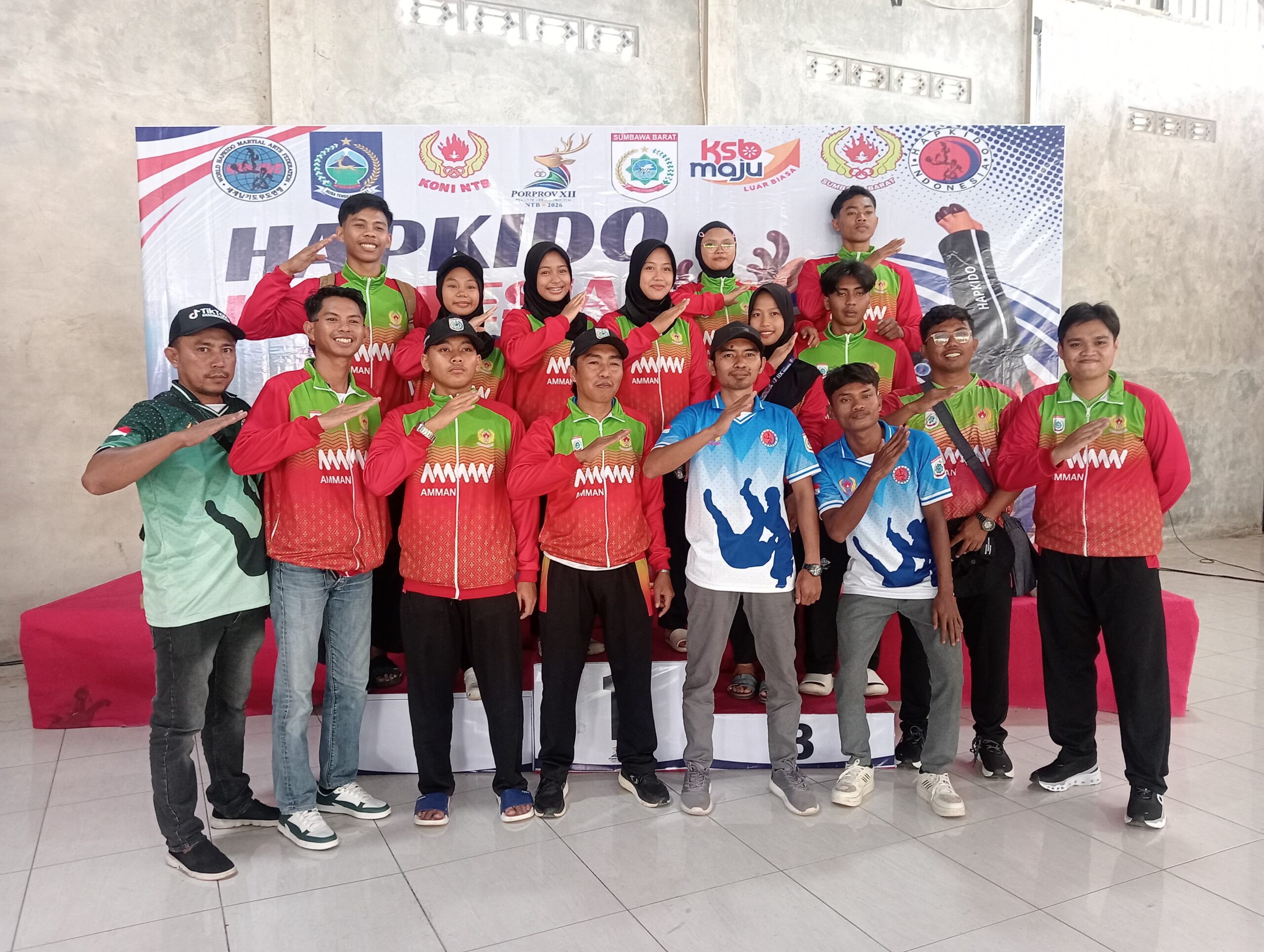 Tim Hapkido Sumbawa Barat Juara Umum Porprov XII NTB, Kumpulkan 6 Emas dari 12 Medali