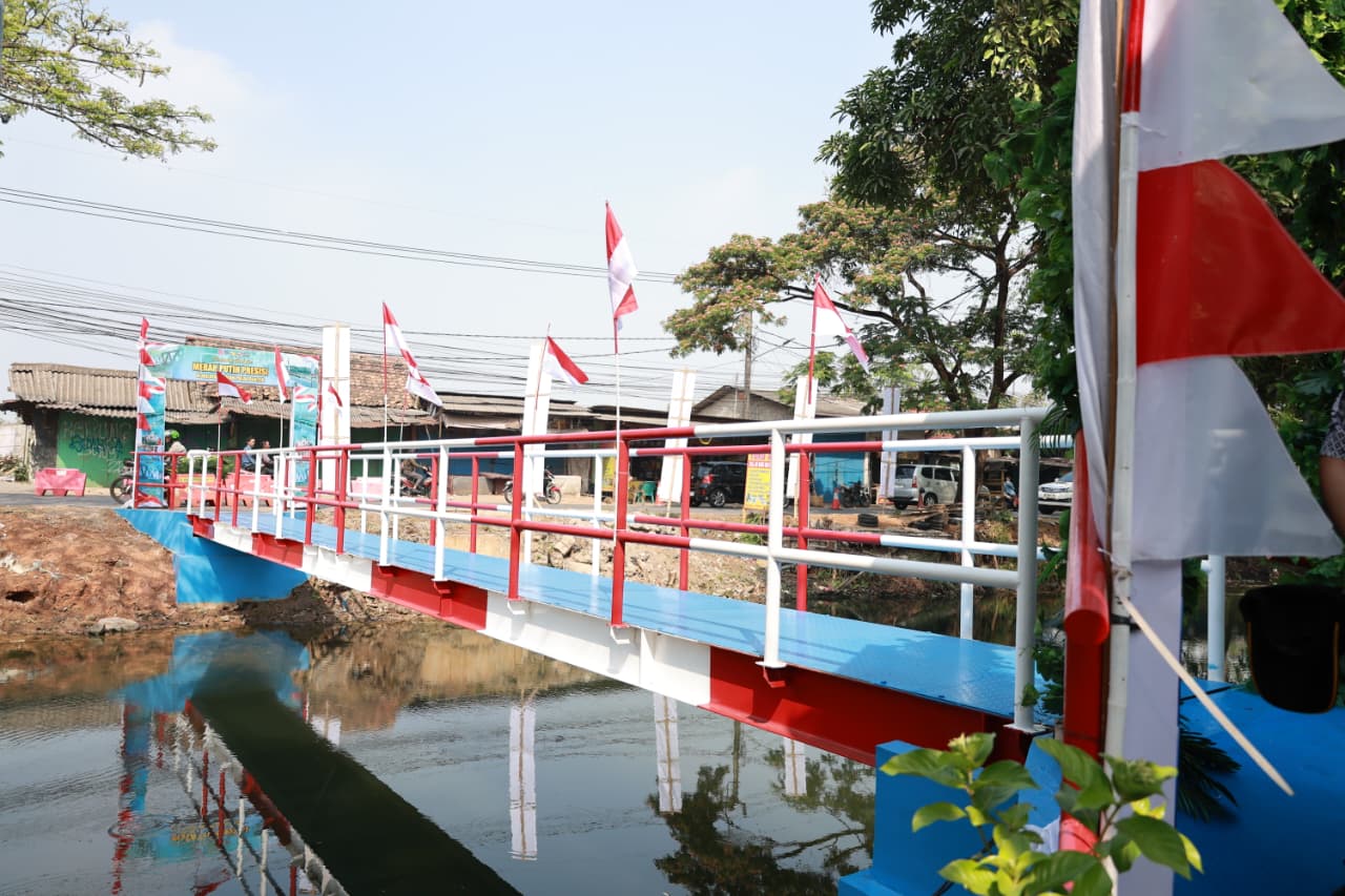 Bupati Tangerang Apresiasi TNI-Polri Resmikan 22 Jembatan Garuda Merah Putih, 2.000 Warga Pasar Kemis Diuntungkan