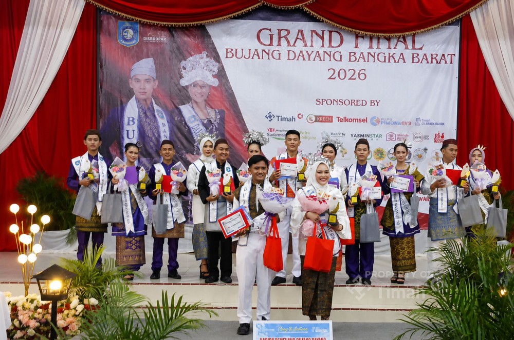 Grand Final Bujang Dayang Bangka Barat 2026 Digelar di Gedung Majapahit PT Timah, Hasilkan Duta Wisata Baru