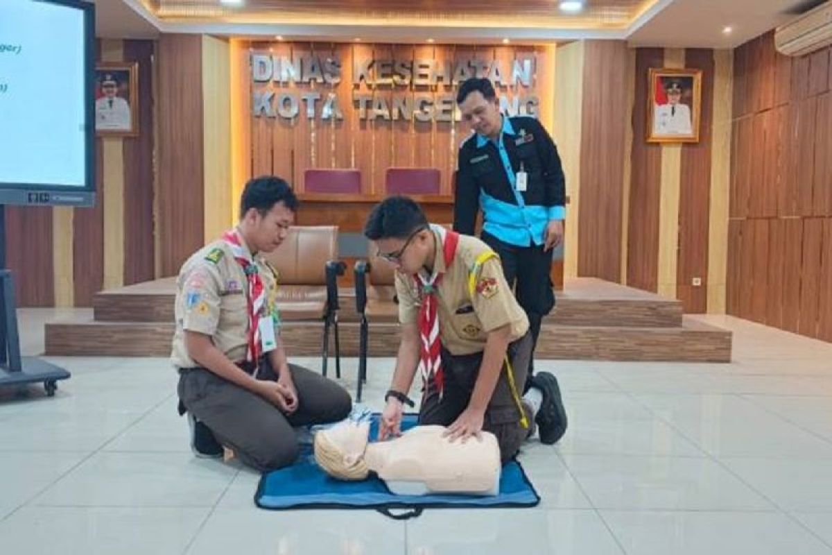 Pelajar SMA/SMK di Kota Tangerang Dilatih Bantuan Hidup Dasar, Dinkes Targetkan Cetak Agen Kesehatan Siaga Darurat