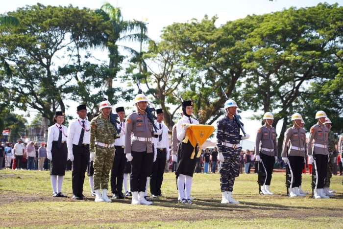 Geladi Bersih HUT ke-81 RI di Lapangan Ngaralamo Ternate Tuntas, Paskibraka Dikukuhkan Malam Ini