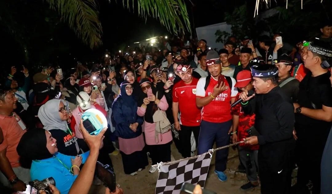 Gubernur Kaltara Zainal Paliwang Ikut Berlari 7,5 Km di Run Night Slipi Tarakan, 600 Peserta Meriahkan HUT ke-81 RI