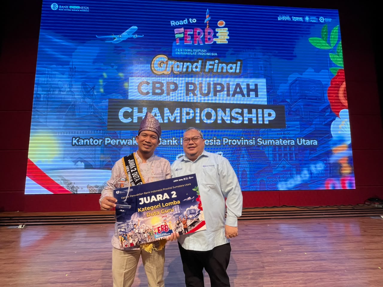 Guru MAN 1 Deli Serdang Eko Haris Alamsyah Jadi Runner-Up Duta Bank Indonesia Sumut 2026, Ini Tugasnya