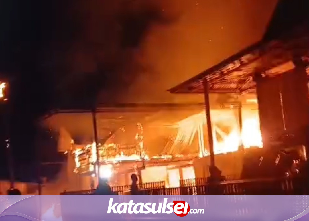 Rumah Baru di Baula Sidrap Ludes Terbakar saat Pemilik Kontrol ke RS di Parepare, Api Diduga dari Penetas Itik