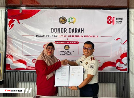 Rutan Mamuju dan Pengelola Darah Dinkes Sulbar Teken Kerja Sama Donor Darah untuk Warga Binaan dan Petugas