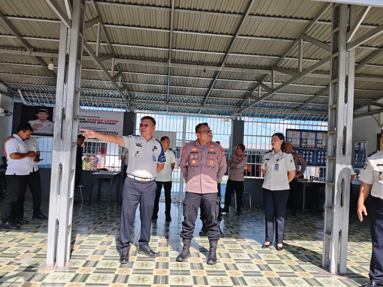 Kapolres Kotamobagu AKBP Kholik Tinjau Langsung Rutan Kelas IIB, Bahas Pengamanan Lapas