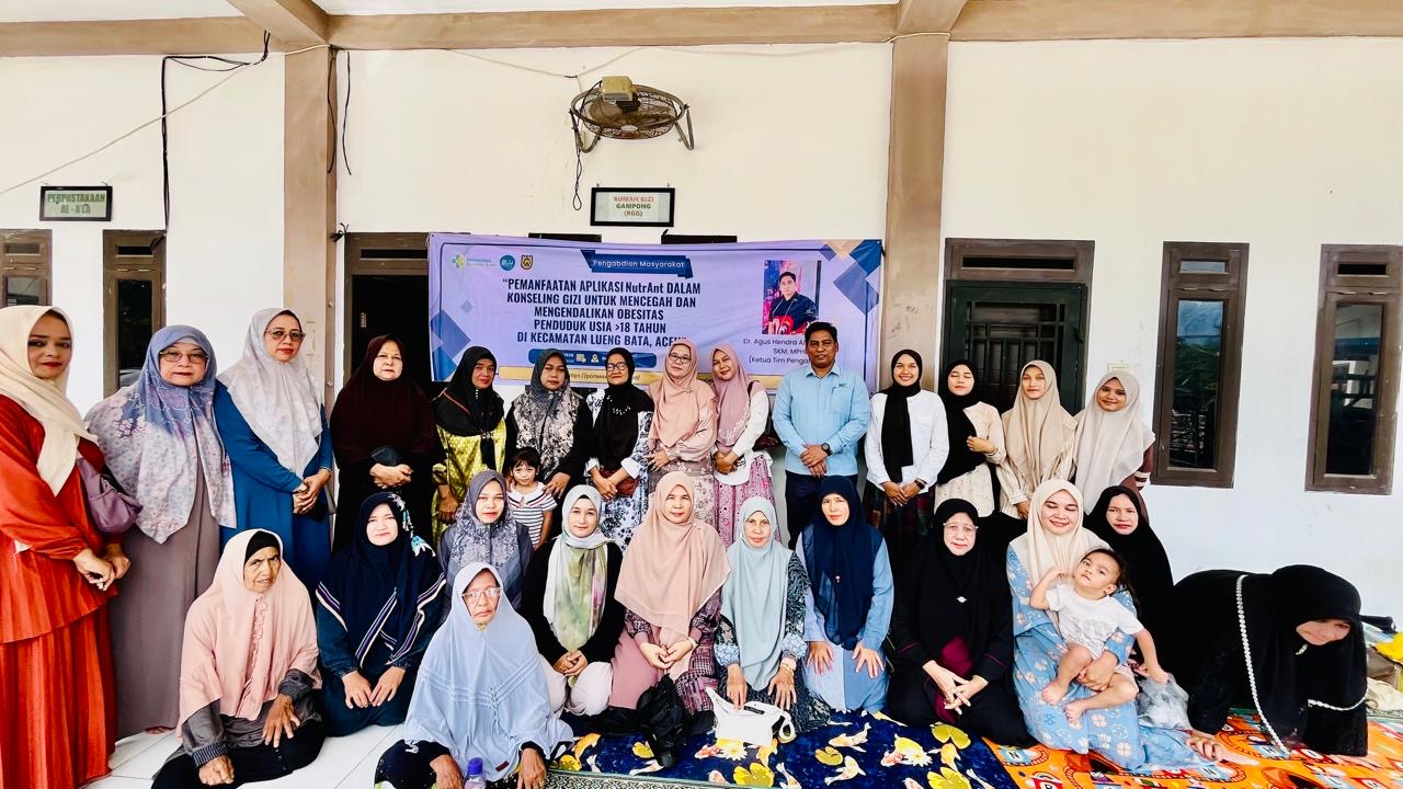 Warga Desa Cot Mesjid Banda Aceh Diajarkan Cegah Obesitas Pakai Aplikasi Gizi NutrAnt Buatan Poltekkes