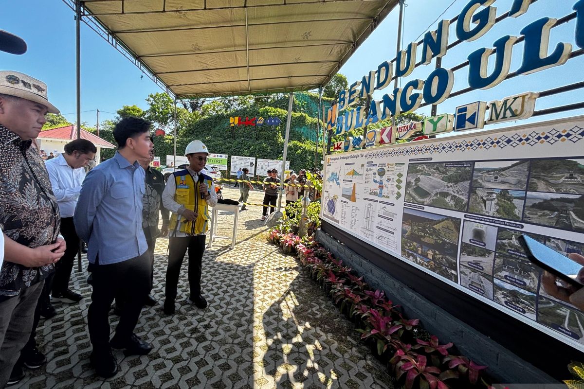 Wapres Gibran Tinjau Bendungan Bulango Ulu di Bone Bolango, Progres Capai 94,99 Persen
