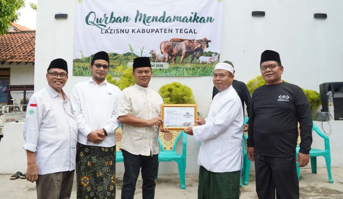 Bupati Tegal Acungi Jempol Pengelolaan Hewan Kurban Lazisnu, Jumlah Sapi dan Kambing Meningkat Tahun Ini