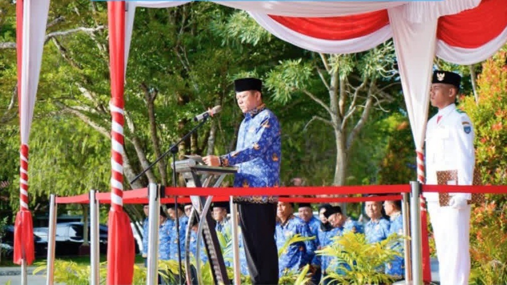 Bupati OKU Timur Lanosin Pimpin Upacara Hari Lahir Pancasila, Bacakan Amanat BPIP: Pancasila Bintang Penuntun Bangsa
