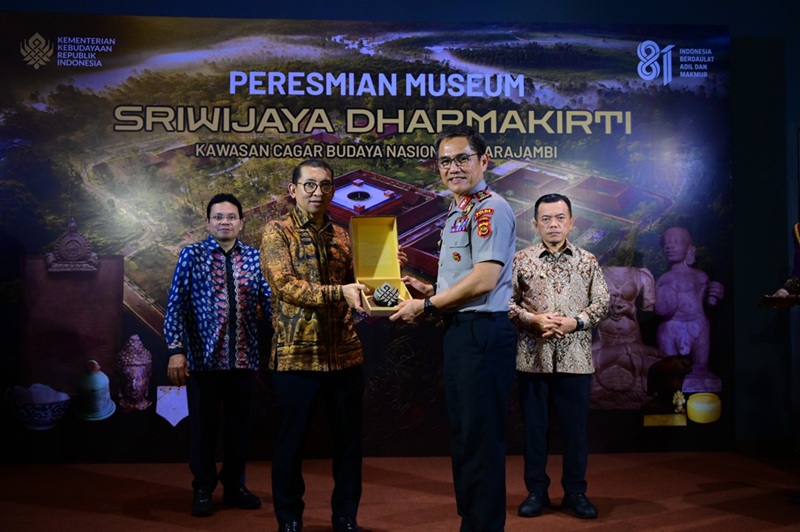 Fadli Zon Resmikan Museum Sriwijaya Dharmakirti di Muaro Jambi, Kapolda Jambi Teken Komitmen Jaga Cagar Budaya