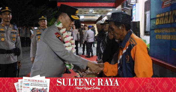 Kapolda Sulteng Resmikan Sumur Air Bersih di Touna, Puluhan Purnawirawan dan Warakawuri Terima Bansos