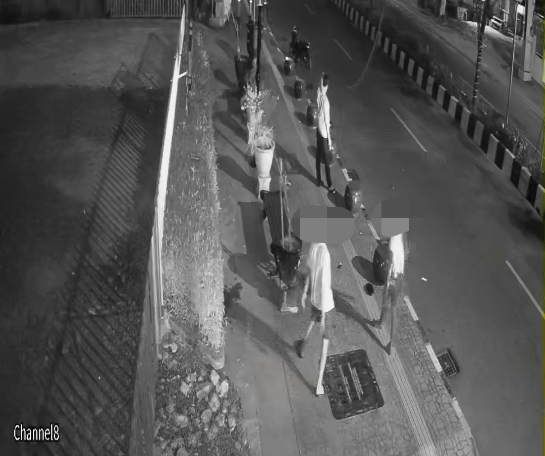 Vandalisme di Trotoar Jalan Ahmad Yani Bontang, Dua Pemuda Rusak Kursi dan Pot Tanaman Terekam CCTV