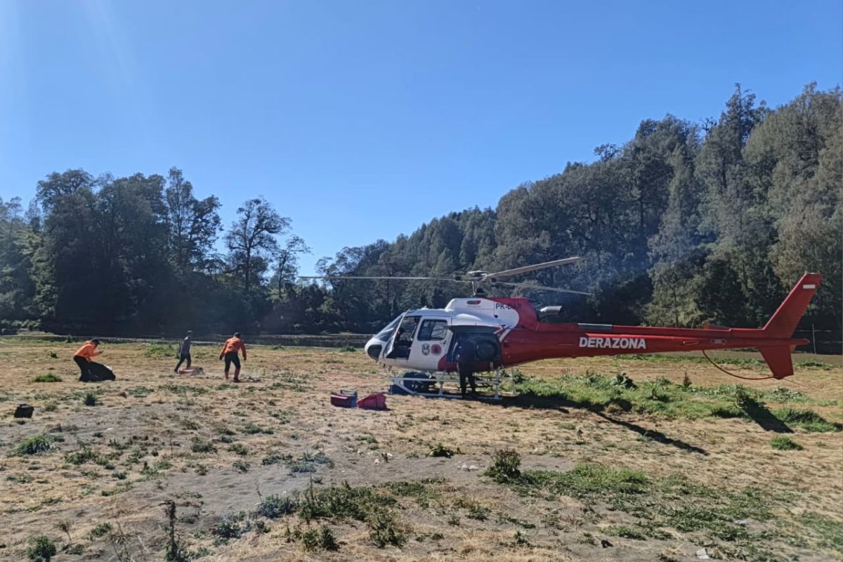 Karhutla Gunung Semeru Hanguskan 600 Hektare, BPBD Jatim Turunkan Helikopter Water Bombing 21 Kali