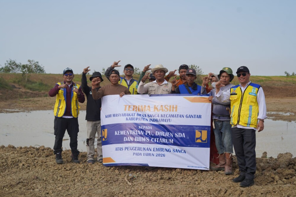 Normalisasi Embung Sanca Rampung, Petani Tebu Indramayu Optimistis 1.056 Hektare Lahan Tergarap Maksimal