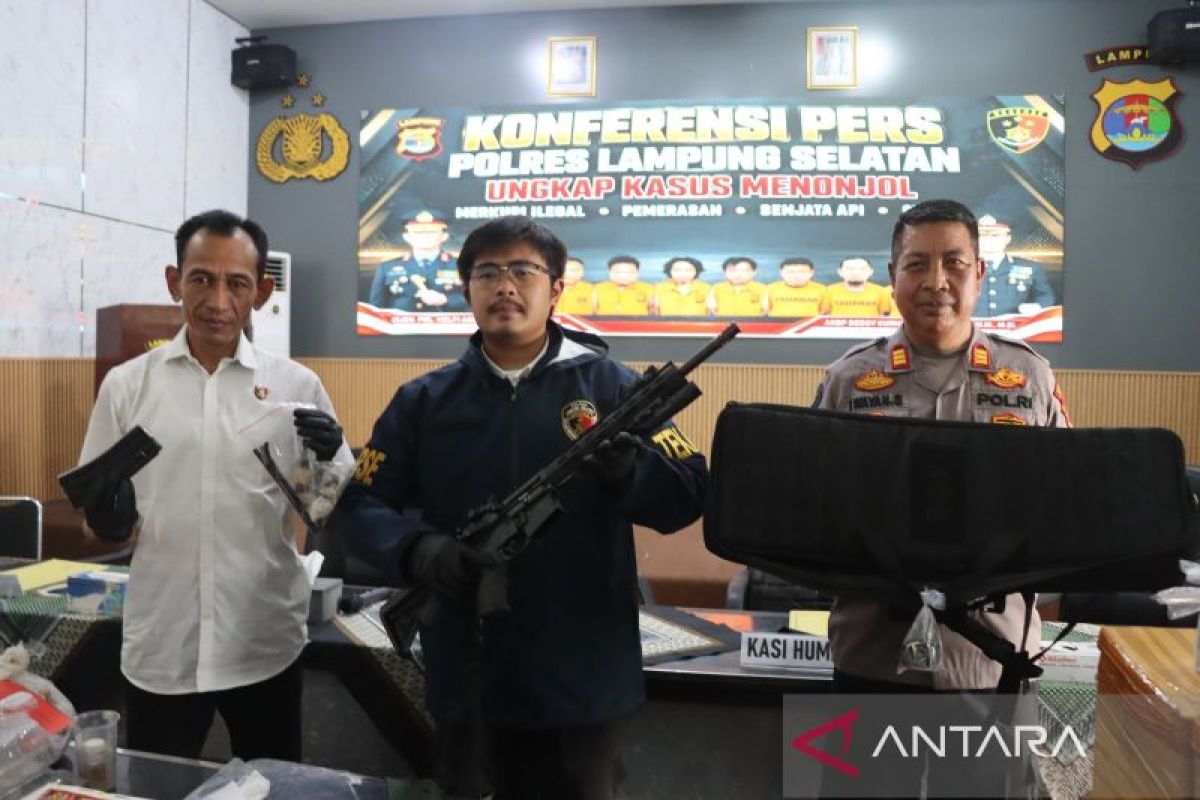 Polres Lamsel Amankan Pria Bersenjata AR-15 di Kalianda, Satu Tersangka Lain Ditetapkan