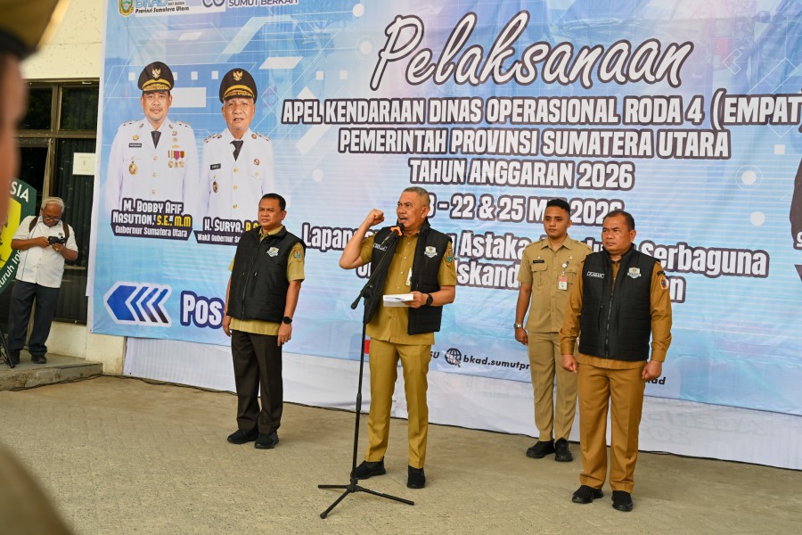 Pemprov Sumut Gelar Apel Kendaraan Dinas Selama Sepekan, Bobby Nasution Instruksikan Cek Fisik hingga Pajak