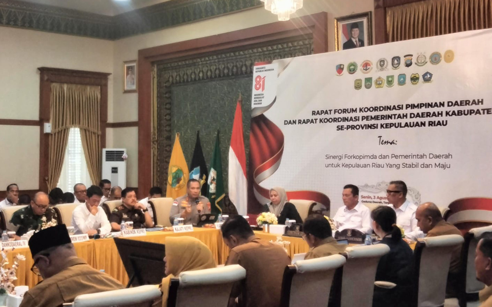 Rakor Forkompinda Kepri: Wartawan Dipersilakan Keluar Saat Kapolda Buka Data Kamtibmas, 3.411 Kasus Sepanjang Semester I 2026