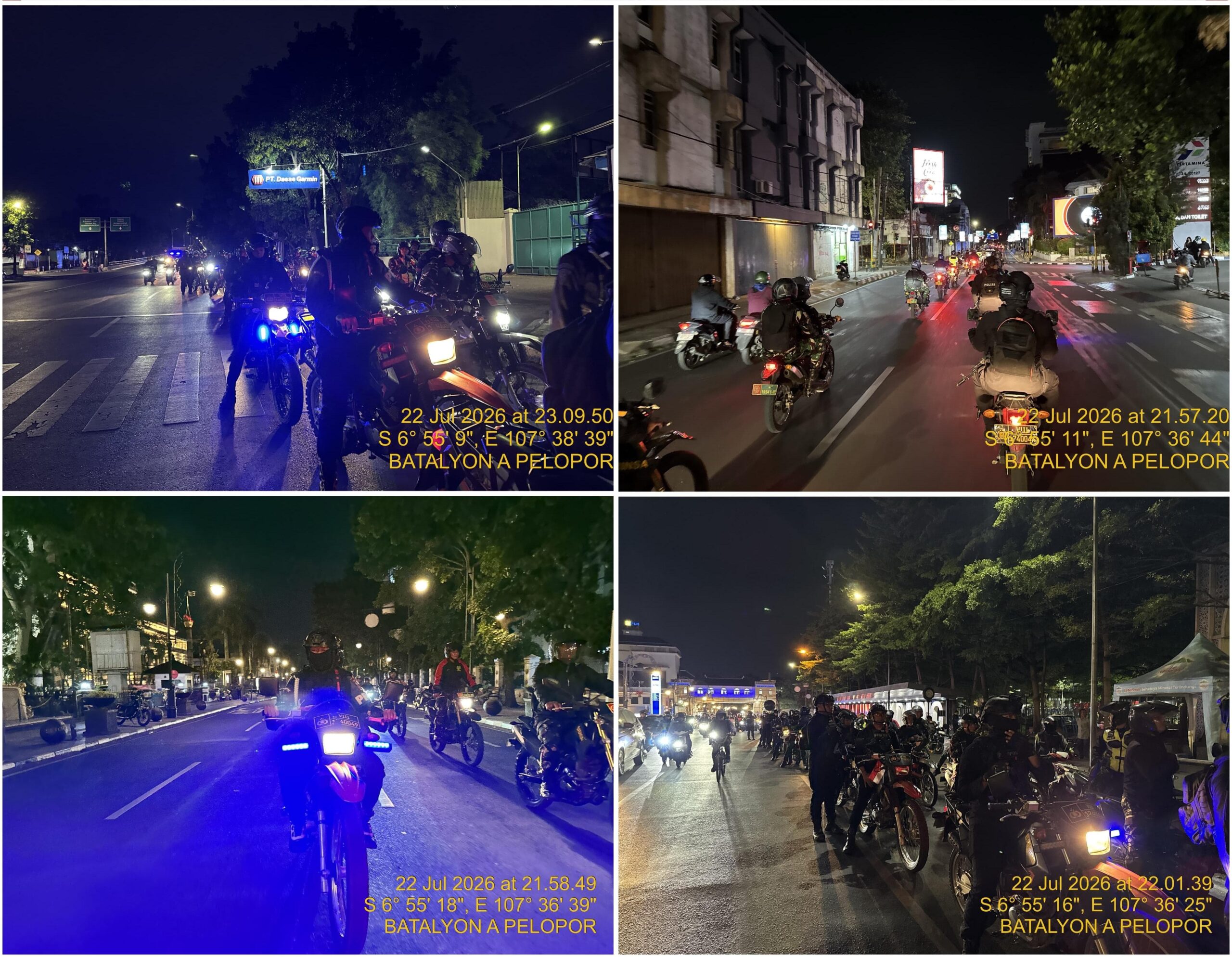 Satbrimob Polda Jabar Kerahkan 1 SST Personel Patroli Gabungan Antisipasi Begal di Kota Bandung, 12 Titik Rawan Disisir
