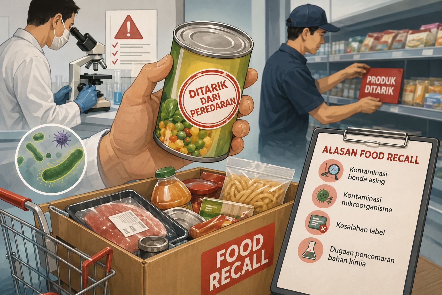 5 Penyebab Produk Makanan Ditarik dari Peredaran, dari Kontaminasi Bakteri hingga Salah Label di Sumatera Utara