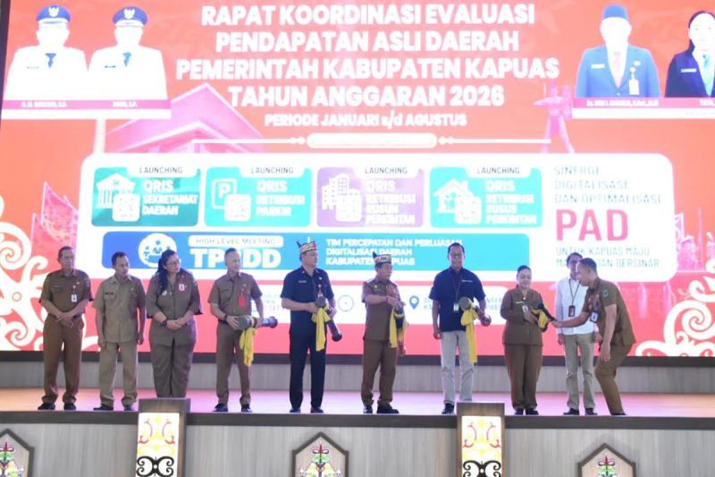 Bupati Kapuas Minta OPD Kejar Target PAD, Realisasi Baru 50,41 Persen hingga Agustus 2026