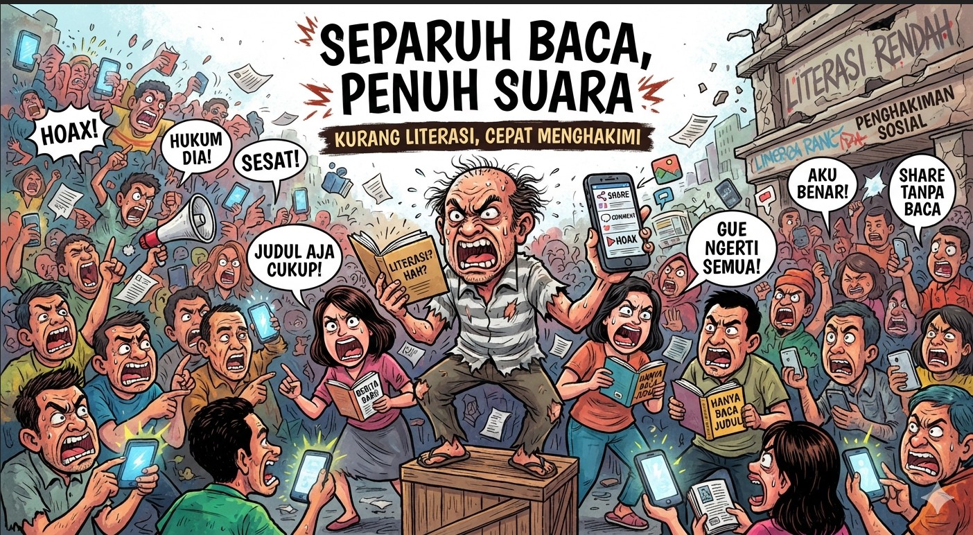 Fenomena Separuh Baca di Denpasar: Opini Lebih Cepat dari Fakta, Akademisi Ingatkan Bahaya Informasi Instan