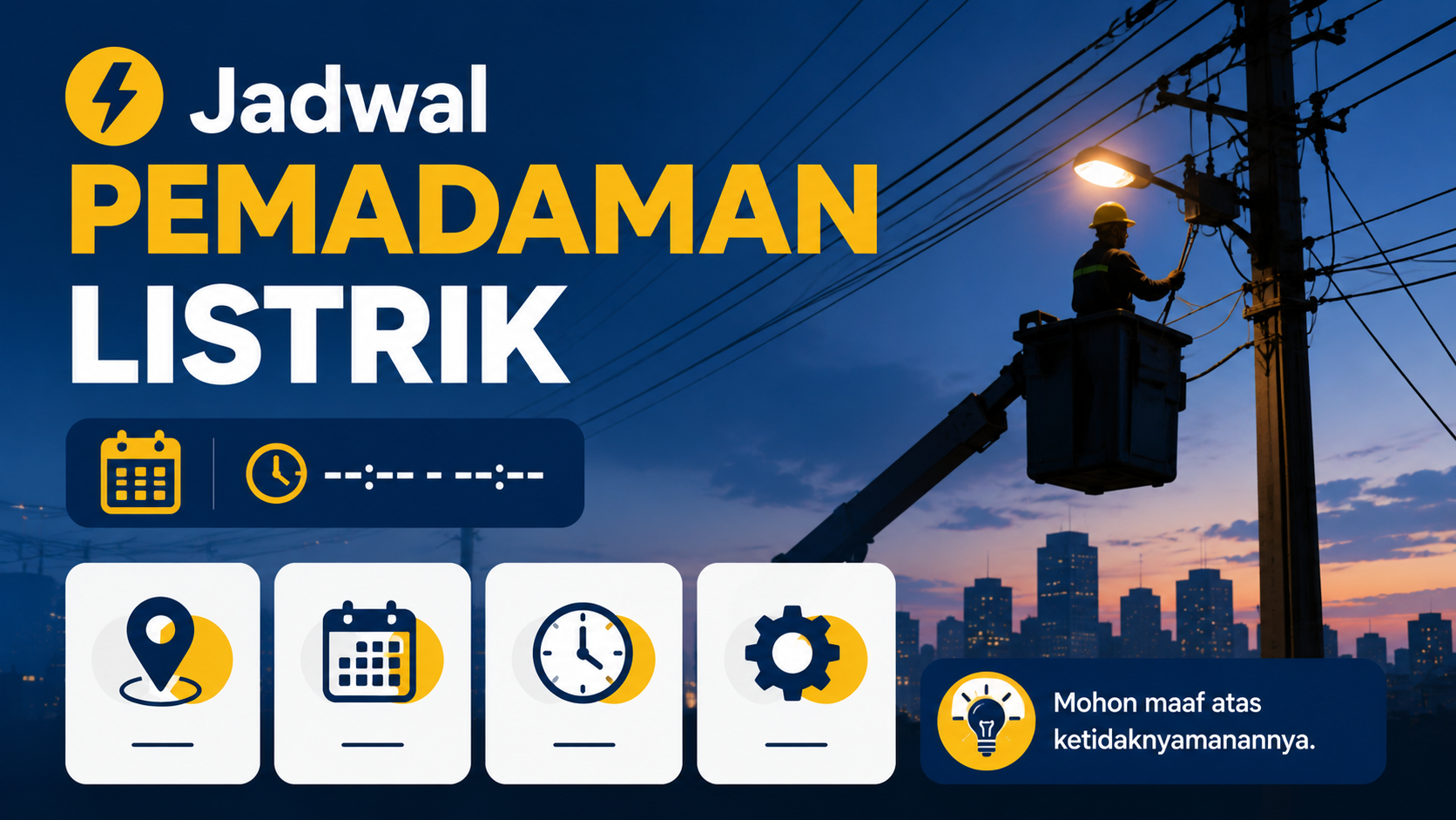 Jadwal Pemadaman Listrik Lam Dong 19-23 Agustus 2026, Sejumlah Kawasan Perumahan Terdampak Mulai Pukul 06.00 WIB