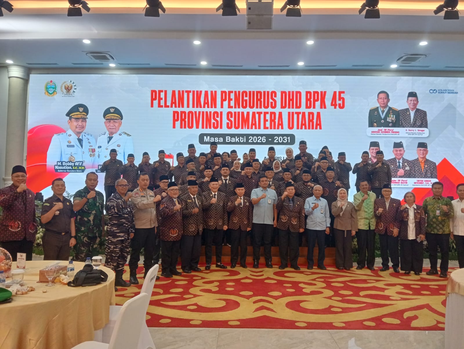 Pelantikan DHD 45 Sumut Digelar di Medan, Bobby Nasution Minta Spirit Kejuangan Ditularkan ke Anak Muda