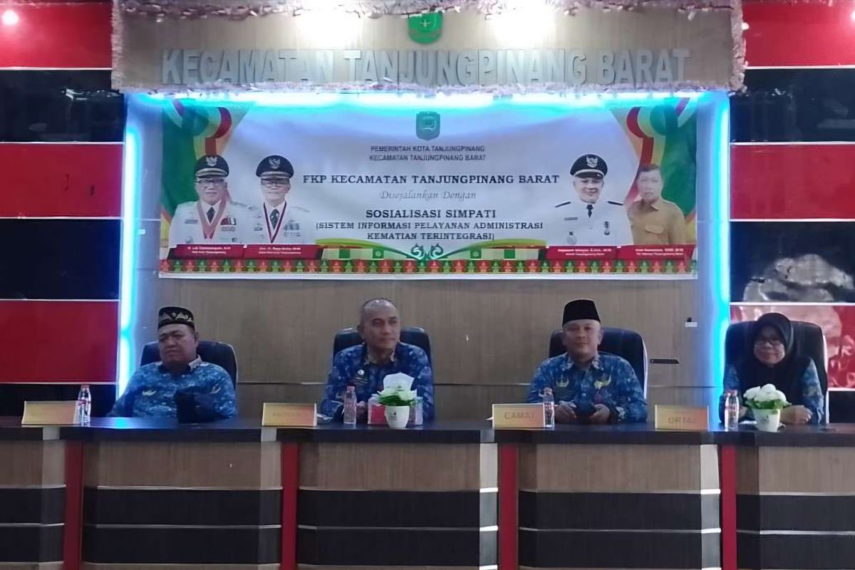 Kecamatan Tanjungpinang Barat Luncurkan SIMPATI, Urus Akta Kematian Kini Didampingi Petugas Kelurahan