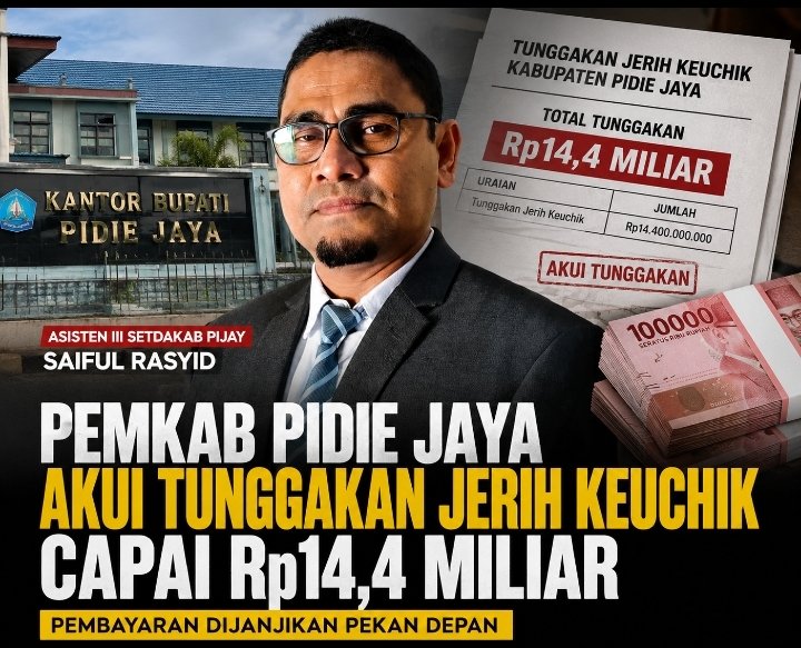 Pemkab Pidie Jaya Akui Tunggakan Jerih Keuchik Capai Rp14,4 Miliar, Pembayaran Dijanjikan Pekan Depan