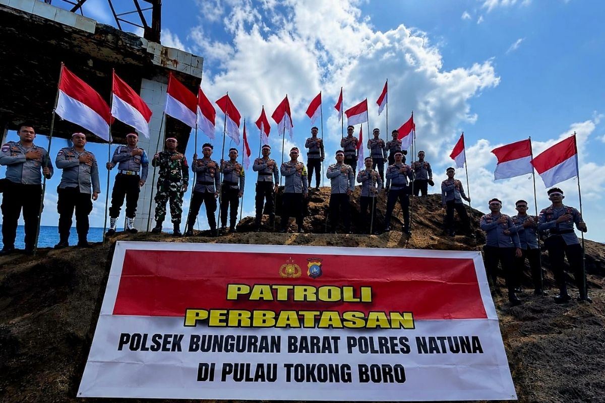 Patroli Polres Natuna di Pulau Tokong Boro Temukan Lampu Suar Rusak, TNI Turut Dilibatkan