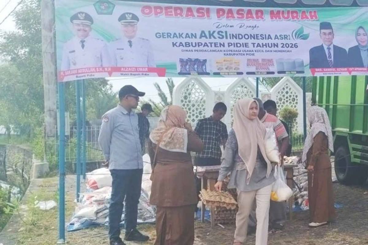 Pemkab Pidie Gelar Pasar Murah di 10 Kecamatan, Warga Bisa Hemat Rp37 Ribu per Paket Sembako