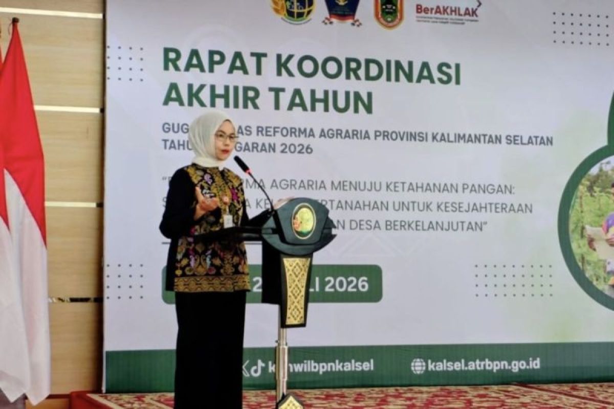 Pemprov Kalsel Dapat Penghargaan BPN Berkat Reforma Agrara, Redistribusi Tanah Petani Jadi Prioritas