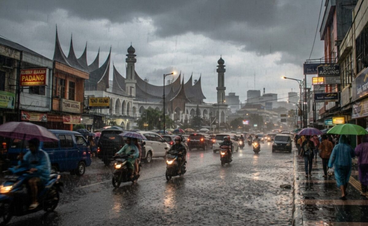 3 Hari ke Depan, 12 Daerah di Sumatera Barat Siaga Hujan Sangat Lebat, BMKG Imbau Warga Padang Pariaman dan Solok Waspada