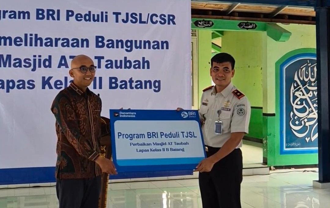 BRI Batang Bantu Renovasi Masjid At-Taubah di Lapas Kelas IIB, Dukung Pembinaan Spiritual Warga Binaan