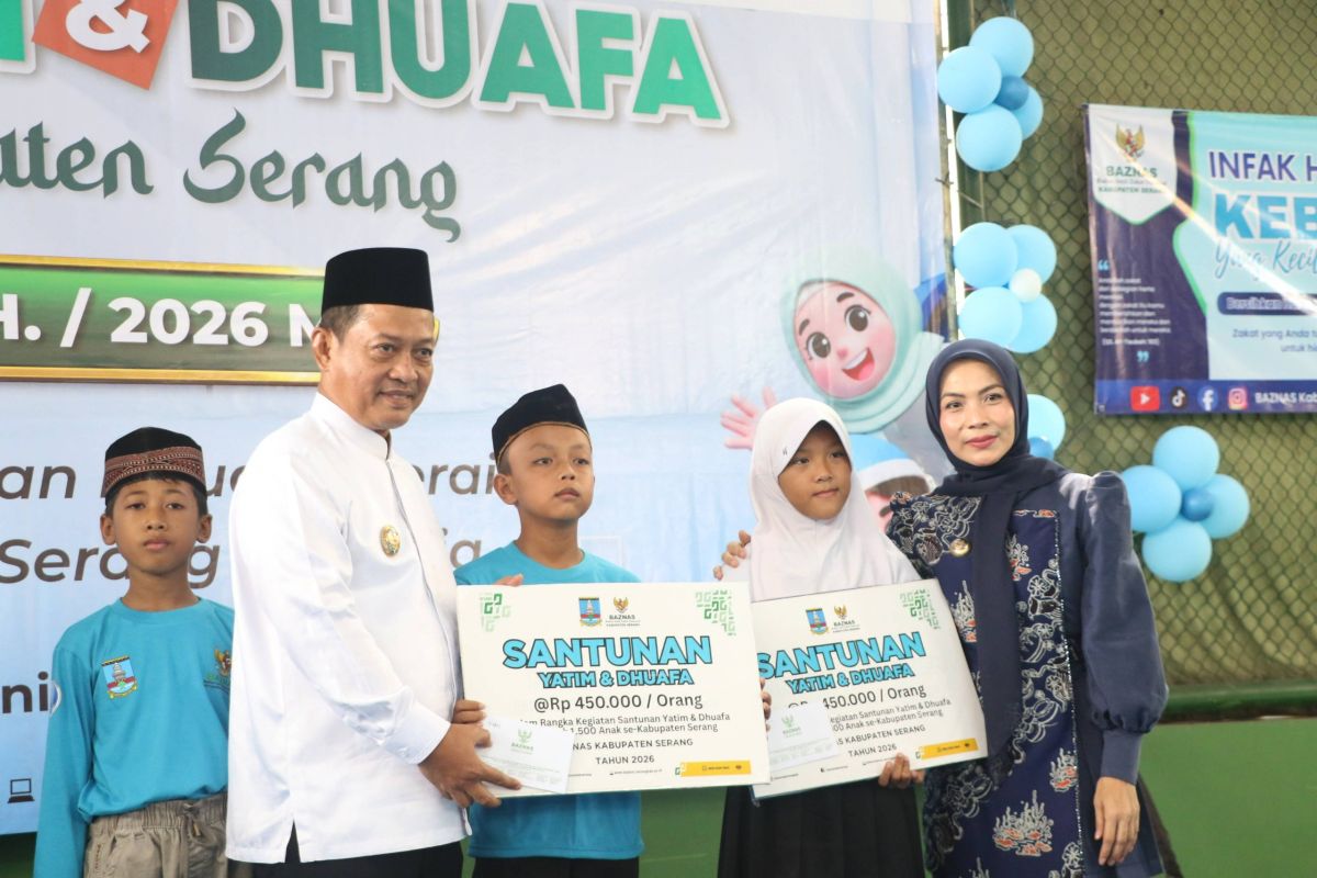 Pemkab Serang Salurkan ZIS Rp675 Juta untuk 1.500 Anak Yatim dan Dhuafa, Bantuan Diperluas Tahun Ini