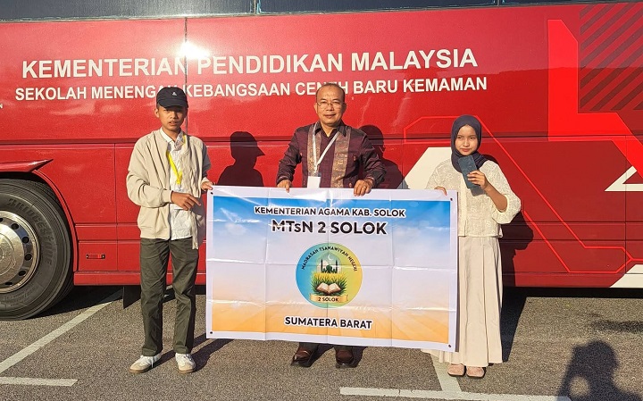 3 Siswa MTsN 2 Solok Tampil di Ajang Nasional dan Internasional, Satu di Antaranya Bertanding di Malaysia
