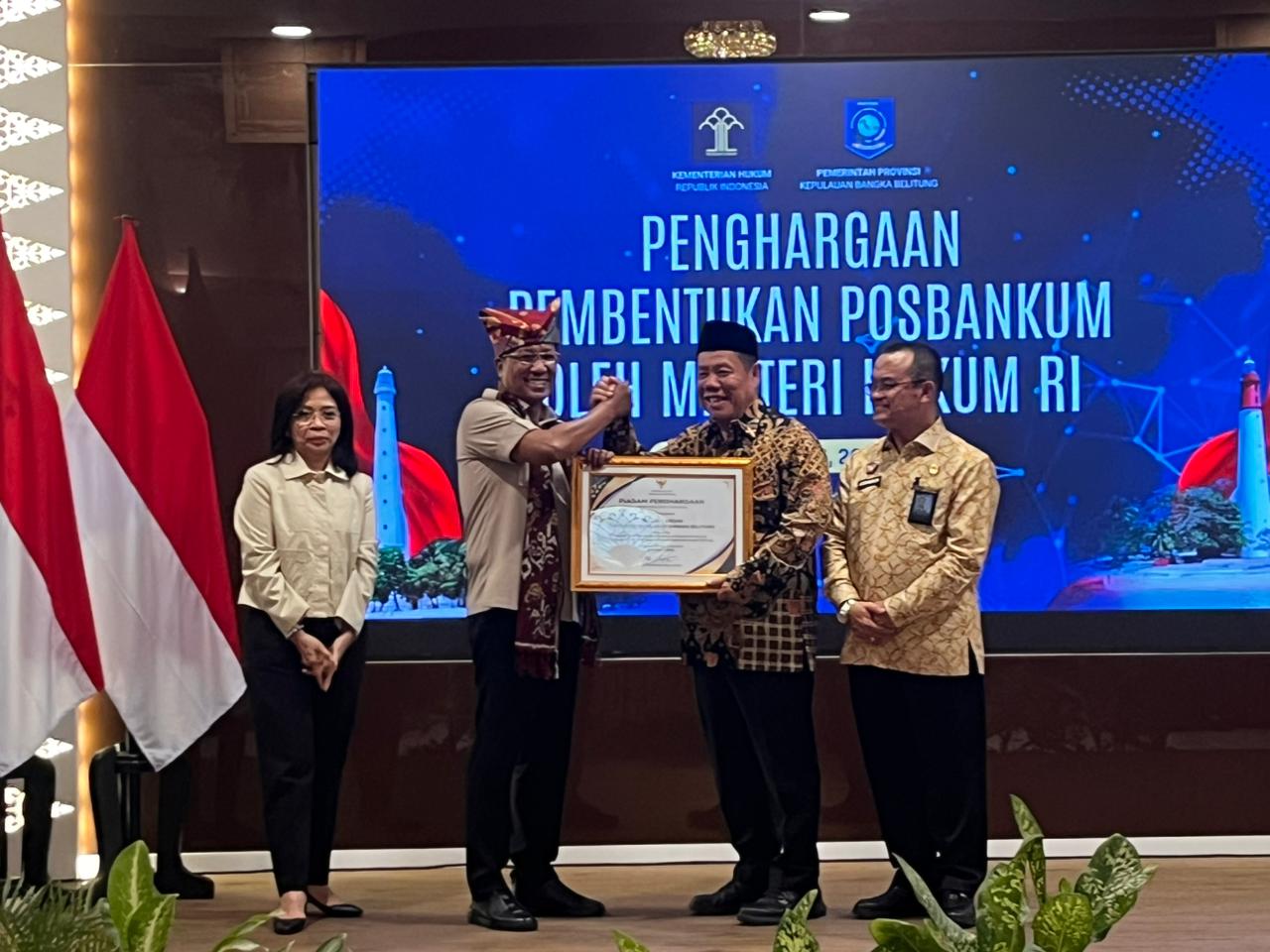 Menteri Hukum Resmikan 393 Pos Bantuan Hukum Desa-Kelurahan se-Bangka Belitung, Target Akses Keadilan dari Pinggir