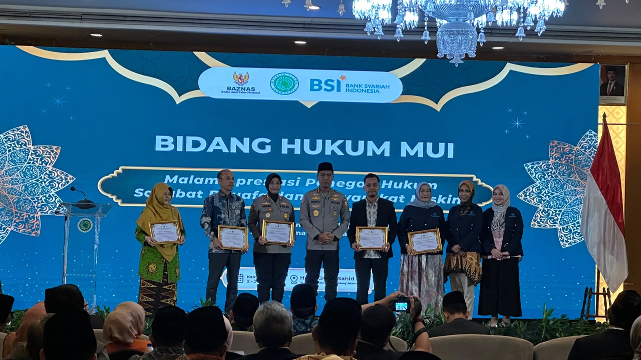 Polda Sumsel Raih Peringkat III Nasional Penegak Hukum Sahabat Dhuafa dari MUI, Bukti Komitmen Layani Masyarakat Miskin
