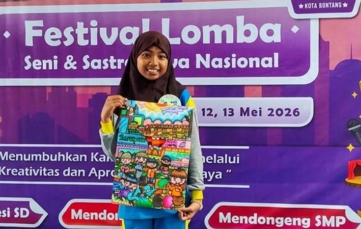 Kepala SDN 003 Bontang Utara Sebut Kerja Sama Tim Guru Jadi Kunci Tiga Siswa Juara FLS3N 2026