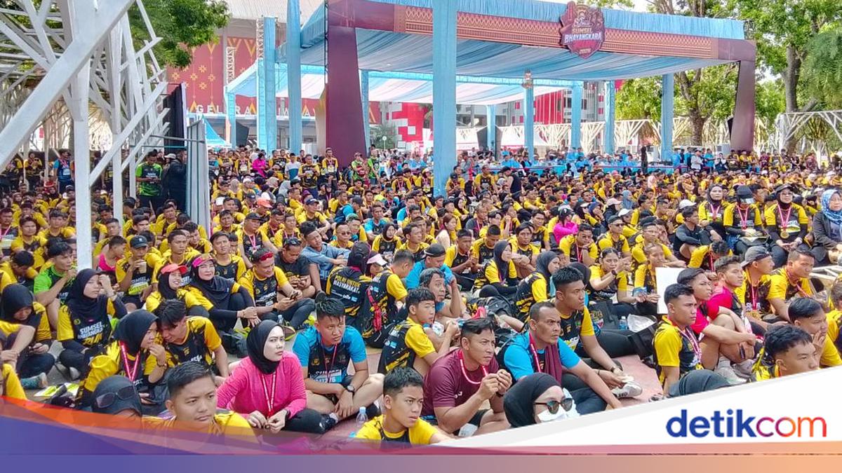 Forkopimda Sumsel Membaur di Sumsel Bhayangkara Run 2026, 8.035 Pelari Padati Jakabaring