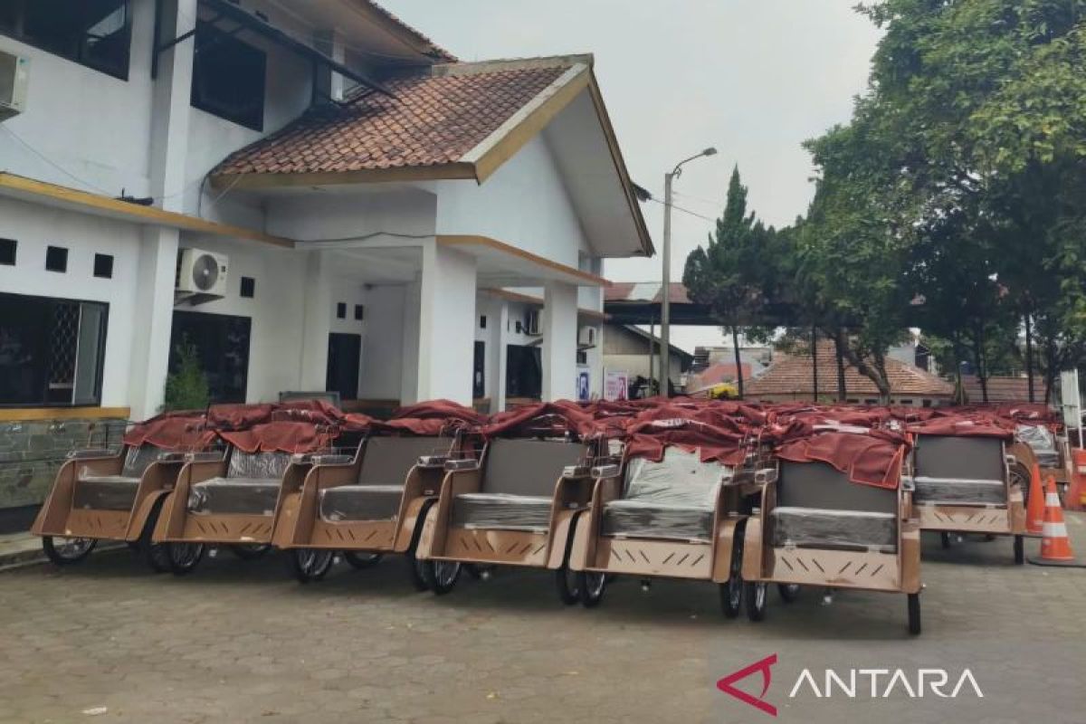 Dishub Cianjur Terima 120 Unit Becak Listrik Bantuan Presiden, Penerima Prioritas Penarik Berusia di Atas 55 Tahun