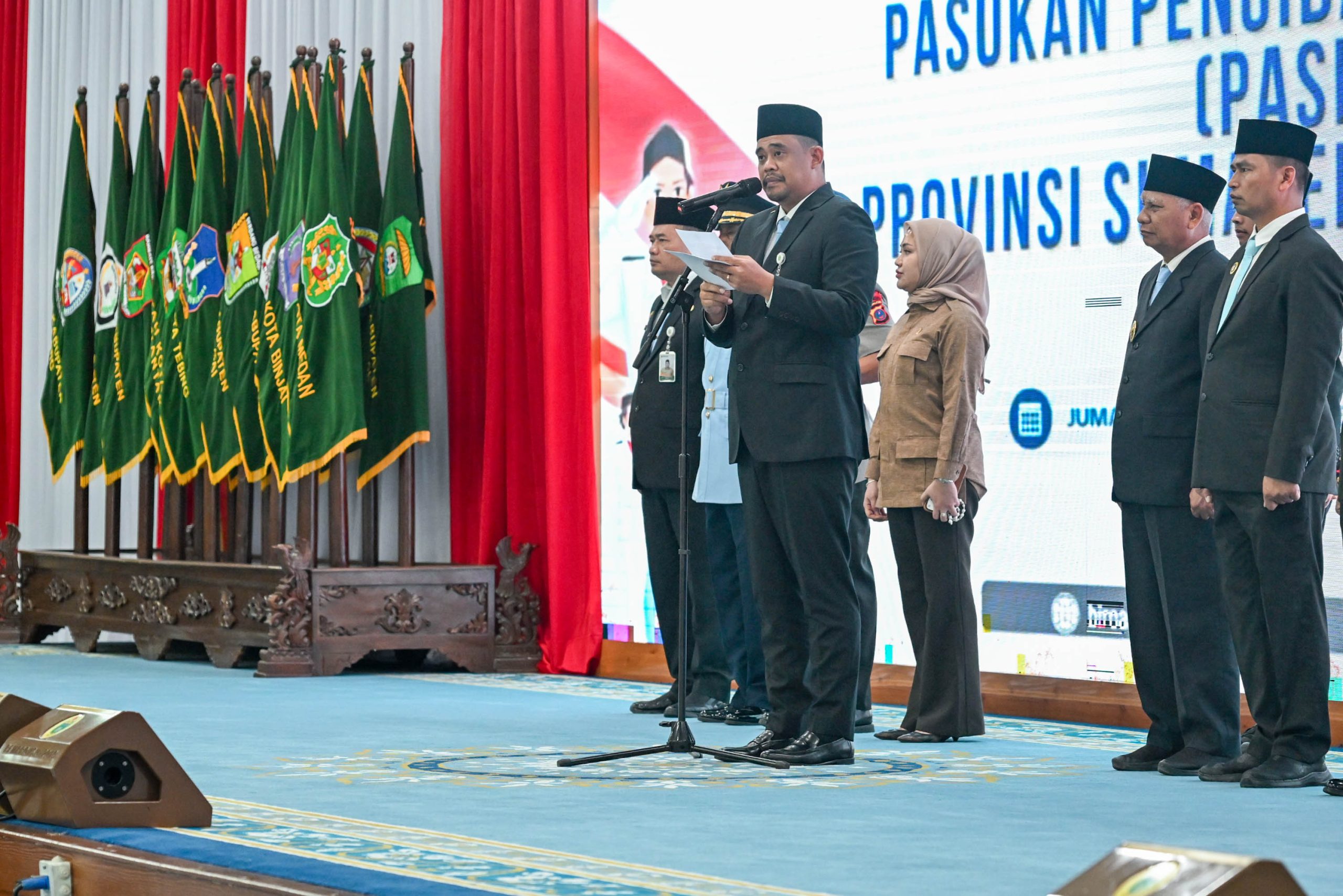 74 Paskibraka Sumut Resmi Dikukuhkan di Medan, Bobby Nasution: Bukan Sekadar PBB dan Kibarkan Bendera