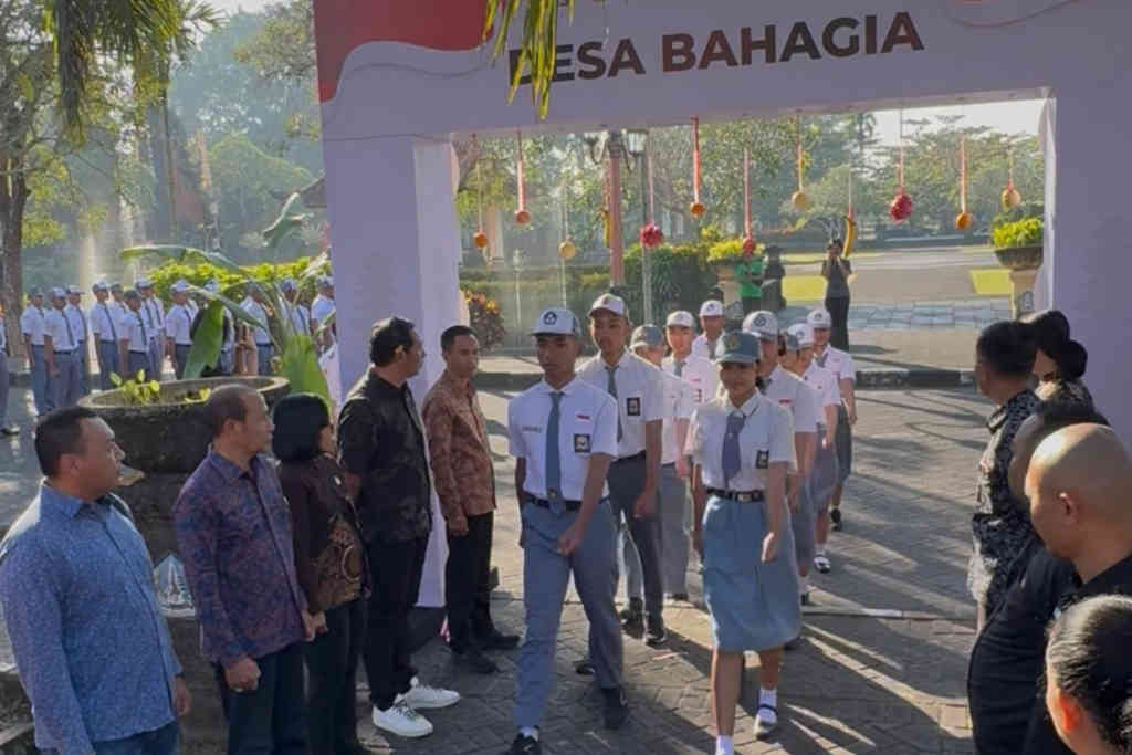 Calon Paskibraka Badung 2026 Ikuti Pemilu Mini di Program Desa Bahagia, Bekal Demokrasi Sejak Dini