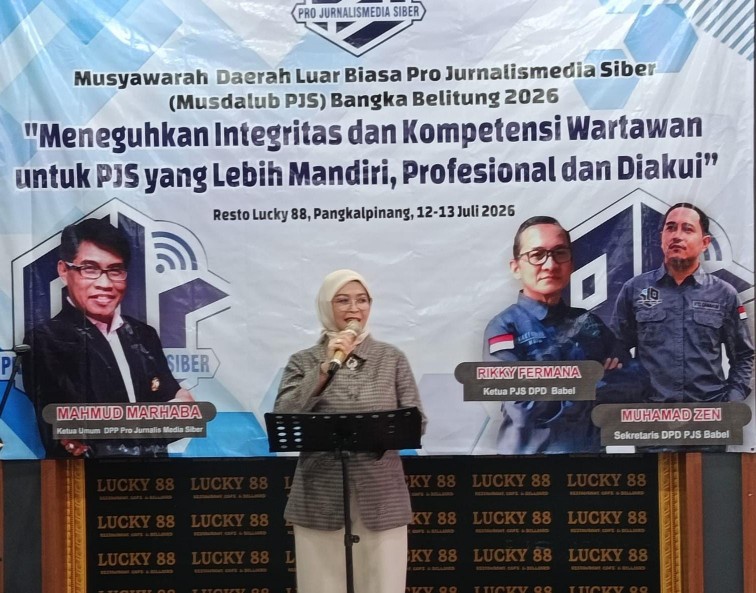 Kakanwil Ditjenpas Babel Ade Agustina Tekankan Profesionalisme dan Independensi Wartawan di Musdalub PJS