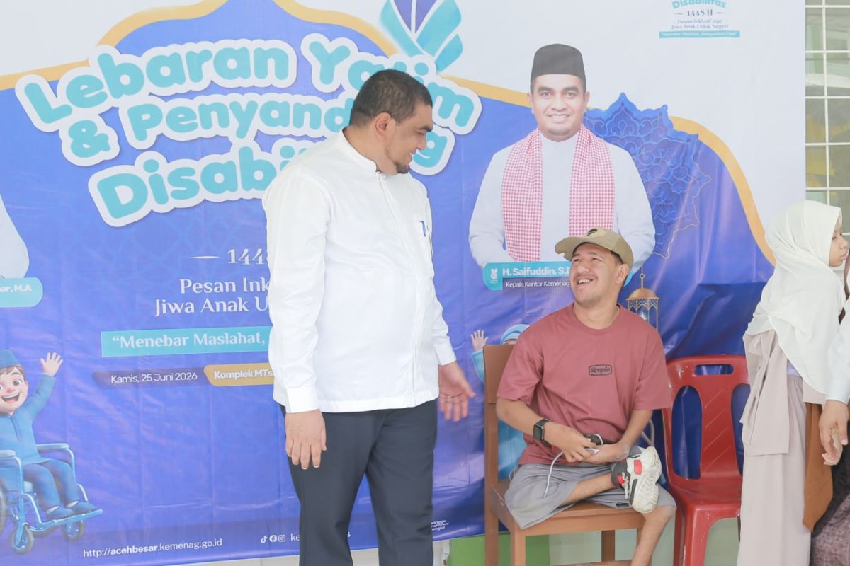 Kemenag Aceh Besar Salurkan Santunan Rp 173,4 Juta untuk 578 Anak Yatim dan Difabel di 10 Muharam
