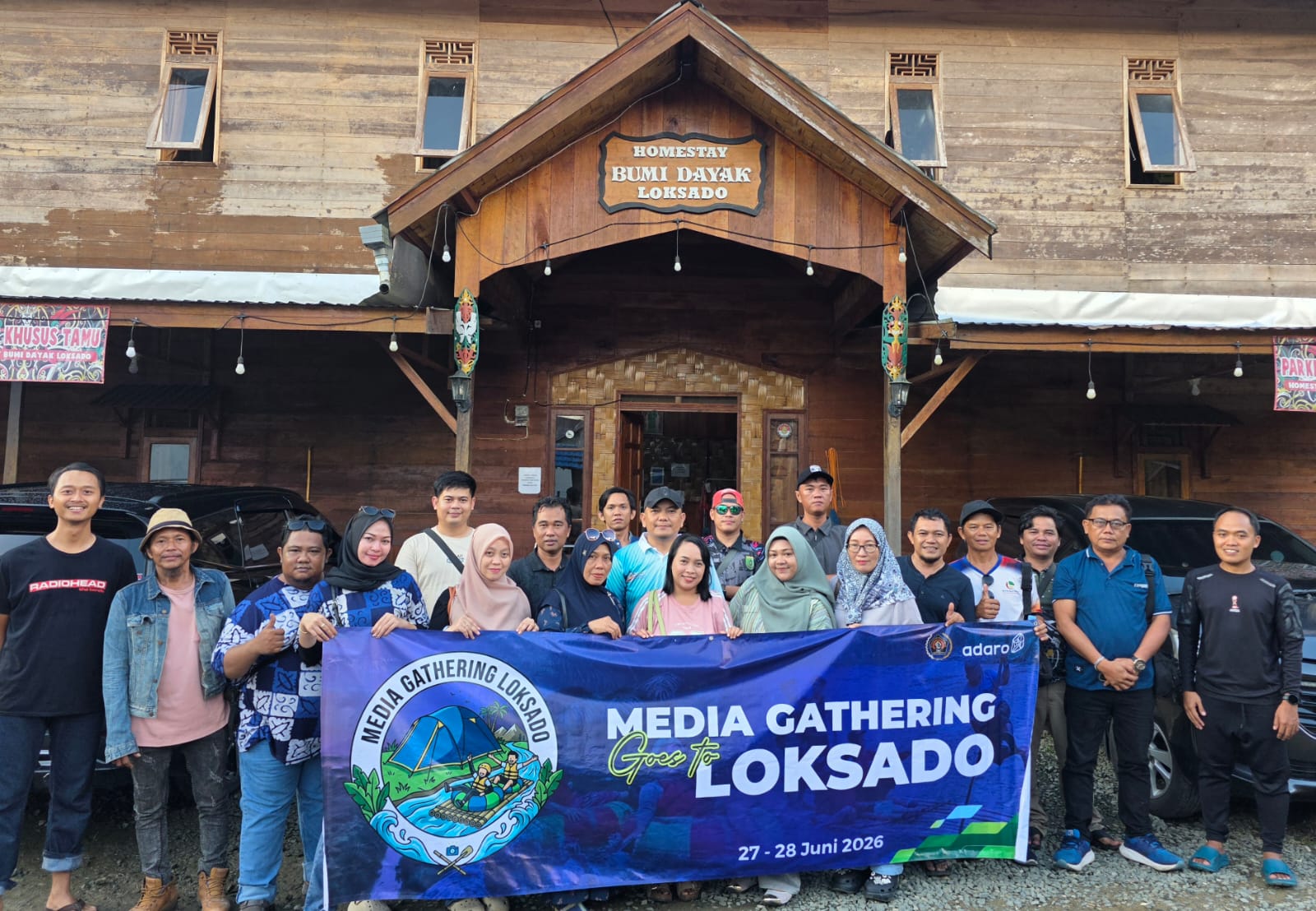 PWI Barito Selatan dan PT Adaro Indonesia Gelar Media Gathering di Loksado, Ada River Tubing hingga Konser Musik