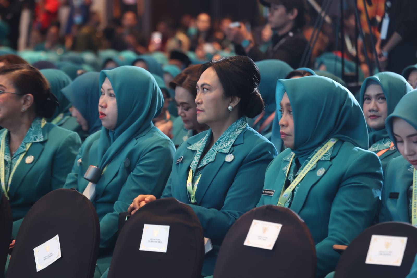 Ketua TP PKK Sulut Ny. Anik Yulius Selvanus Hadiri Puncak HKG ke-54 di Makassar, Komitmenkan Penguatan 10 Program Pokok