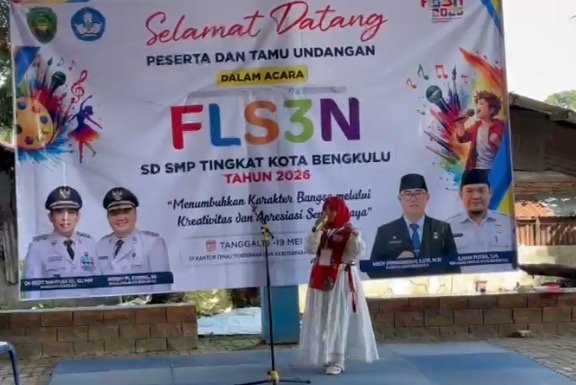 8 Cabang Lomba Dipertandingkan di FLS3N Kota Bengkulu, Ratusan Pelajar SD dan SMP Unjuk Bakat Seni