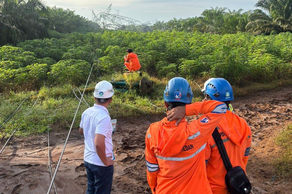 Cuaca Ekstrem di Sumut Robohkan 9 Tower Transmisi Listrik, PLN Kerahkan Tim Darurat Perbaiki 12 Titik